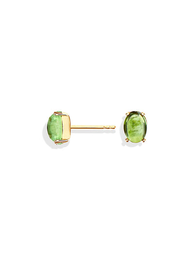 "tourmalines" gold and green tourmaline stud earrings (small)