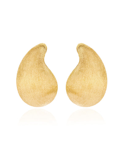 "Cachemire" gold stud earrings