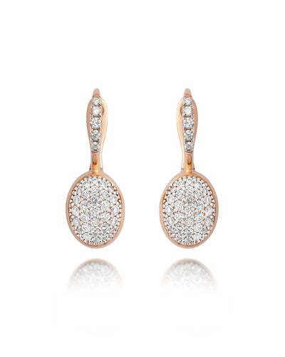 "ciliegine" rose gold boules and diamonds (small)